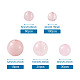 Perles de quartz rose pandahall rondes naturelles en vrac G-TA0001-09-11