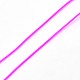 韓国製弾性水晶の線  ストレッチブレスレットストリング  ラウンドビーズコード  マゼンタ  1mm  約27.34ヤード（25m）/ロール EW-L003-1mm-19-1