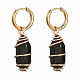 Boucles d'oreilles pendantes en pierres précieuses naturelles et synthétiques enveloppées de fil de cuivre pour femmes EJEW-JE04628-2
