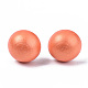 Pearlized Half Round Schima Wood Earrings for Girl Women EJEW-N048-001-12-1