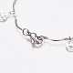 304 Stainless Steel Happy Smile Charm Bracelets BJEW-G628-05P-3