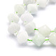 Hebras naturales de perlas de jade de myanmar G-E569-C13-3