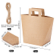 Nbeads rectangle pliable sac cadeau en papier kraft créatif CON-NB0001-86-2