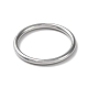 304 anillo de dedo simple de acero inoxidable para mujeres y hombres. RJEW-F152-01C-P-2