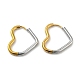 Two Tone 304 Stainless Steel Hoop Earrings EJEW-K257-02E-GP-1