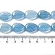 Brins de perles imitation aigue-marine en quartz naturel G-L242-24-5