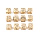 12 costellazioni in ottone micro pavé di perle di zirconi cubici KK-G422-01G-1