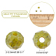 Nbeads 2 brins de perles de turquoise citron naturel (jaspe) brins G-NB0003-13-2