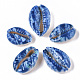 Perles de coquillage cauri naturelles imprimées SSHEL-R047-01-D01-2