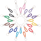 CRASPIRE 24PCS Braided Leather Keychains 12 Colors Woven Rope Key Chain Ring with Keyring Handmade Car Key Chains Bag Pendant Universal Weave Faux Leather Key Holder KEYC-CP0001-01-1