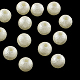 Matte Round ABS Plastic Imitation Pearl Beads X-SACR-R880-6mm-Z24-1