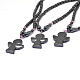 Valentines Day Gift for Boyfriend Non-Magnetic Synthetic Hematite Necklaces NJEW-E002-34-5