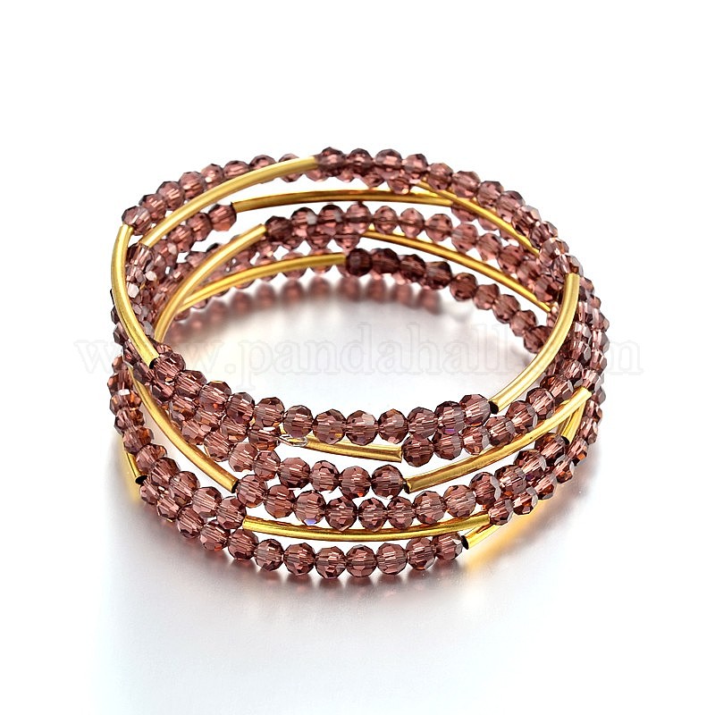 Wholesale 7 Loop Glass Beaded Wrap Bracelets