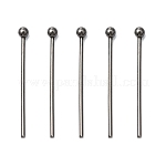 304 Stainless Steel Ball Head pins, 20x0.7mm, 21 Gauge, Head: 2mm