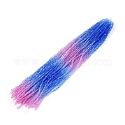 Градиентные цветные стеклянные бусины DGLA-A039-T6mm-A019
