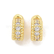 Кулон из латуни с прозрачным кубическим цирконием KK-Z044-08G