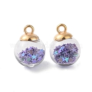 Стеклянные круглые подвески GLAA-P063-01G-13
