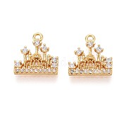 Латунные микро проложить кубического циркония подвески KK-N263-85G