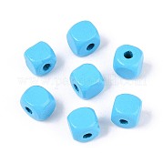 Спрей окрашены деревянные бусины WOOD-P021-01B-26