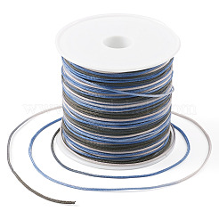 6 rouleau de cordon de nouage chinois en nylon teinté en segments de 6 couleurs&nbsp;NWIR-TA0001-04