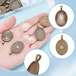30 Stück Legierungs-Anhänger-Cabochon-Fassungen&nbsp;FIND-SP0005-68