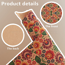 Motif de fleurs liège bois artisanat tissu&nbsp;DIY-WH0588-67