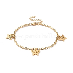 Bracciale con ciondolo in acciaio inossidabile 304 per donna&nbsp;BJEW-F436-G