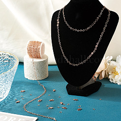 DIY-Sets zum Herstellen von Halsketten und Armbändern aus Messing mit Stern- und Ovalgliederketten&nbsp;DIY-TA0011-17