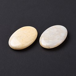 Massagestein aus gemischter weißer Jade und Topas-Jade&nbsp;G-G864-05B