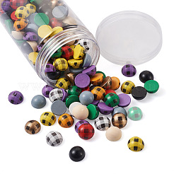 200 Stück Schima-Holz-Cabochons&nbsp;WOOD-CD0001-25