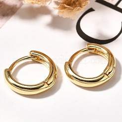 Boucles d'oreilles créoles en laiton plaqué or pour femmes&nbsp;LS-EJEW-C125-09G