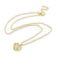 Coeur en laiton micro pavé de zircone cubique clair pour femme&nbsp;NJEW-B100-07G