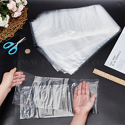 Rechteckige Aufbewahrungsbeutel aus Kunststofffolie&nbsp;LS-ABAG-WH0038-46