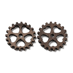 Pendentifs creux en bois de noyer&nbsp;WOOD-G018-03-1