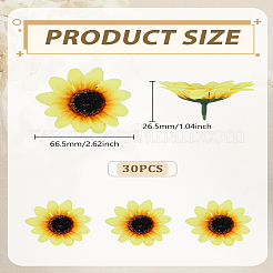 30 Stück Kunststoff-Sonnenblume&nbsp;DIY-LP0006-10
