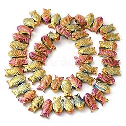 Chapelets de perles en verre électroplaqué&nbsp;EGLA-C007-05E