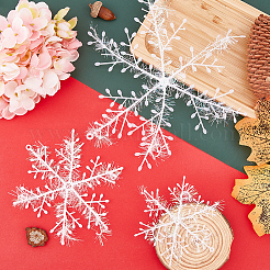 20 sac de 3 décorations de Noël suspendues en plastique de style&nbsp;AJEW-FH0003-78