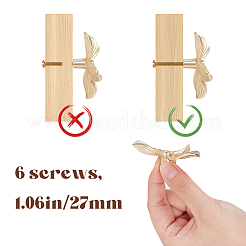 6 Satz Schubladenknöpfe aus Zinklegierung mit Blumenmotiv&nbsp;FIND-CN0001-61
