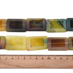 Gefärbt natürliche Achat Perlen Stränge&nbsp;G-T144-25B-04