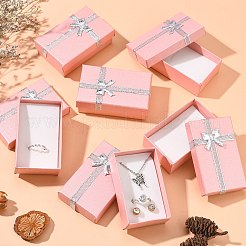 Valentines Tag Frau Geschenke Pakete Karton Schmuck-Set-Boxen mit Bowknot und Schwamm im Inneren&nbsp;CBOX-R013-4