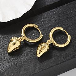 Ottone zirconi Orecchini a cerchio&nbsp;EJEW-Q015-01G-F