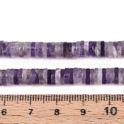 Natürlichen Amethyst Perlen Stränge&nbsp;G-T142-6mm-12