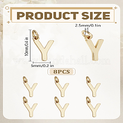 Encantos de latón 8pcs&nbsp;KK-LP0001-85Y