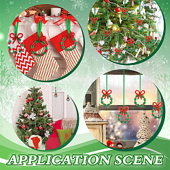 Weihnachtsdeko aus Plastik- und Acrylperlen&nbsp;DIY-SC0026-76
