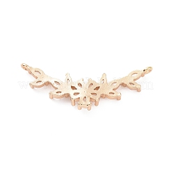 Verbindungsanhänger mit durchsichtigem Zirkonia-Pavé aus Messing&nbsp;ZIRC-K088-01KCG