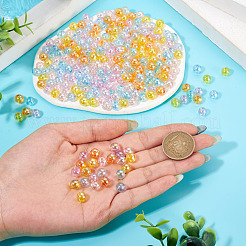 300pcs 6 Farben transparente Acrylperlen&nbsp;MACR-TA0002-47