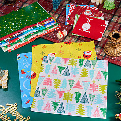 15 stücke 2 taschen 2 arten weihnachten baumwolle stoff&nbsp;DIY-TA0014-62