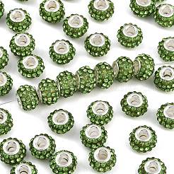 Harz Strass Perlen&nbsp;CPDL-H001-10x7mm-15