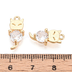 Pendenti in ottone con zirconi cubici&nbsp;KK-T071-43G