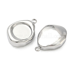 Cabochon-Fassungen für Anhänger aus Edelstahl 304&nbsp;STAS-C167-07B-P